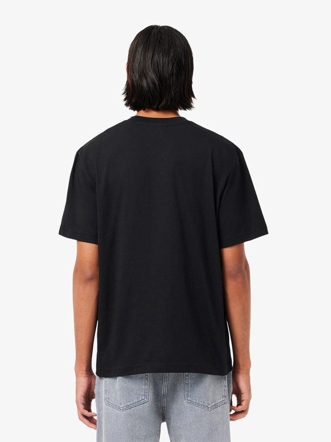 T-shirt en coton noir homme - Lacoste