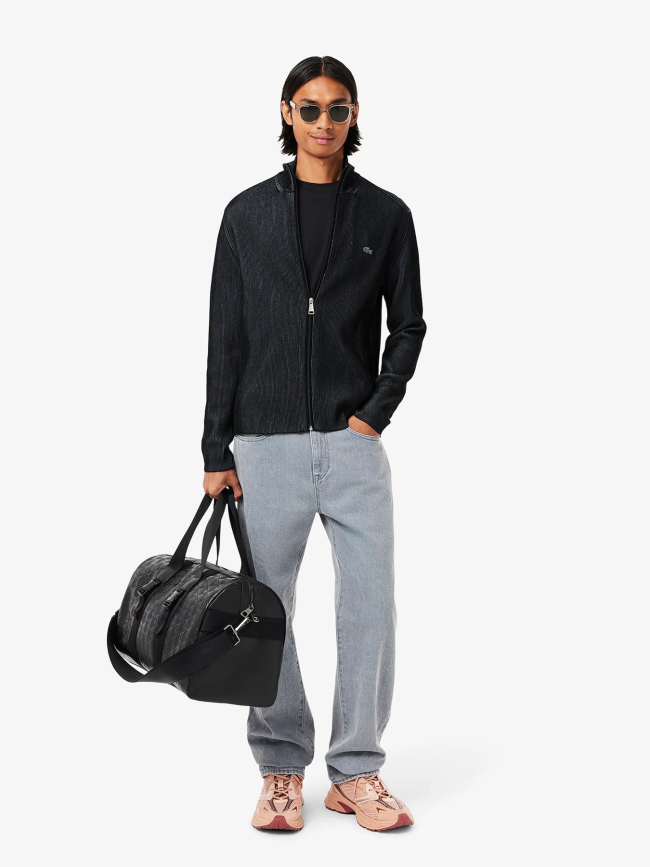 T-shirt en coton noir homme - Lacoste