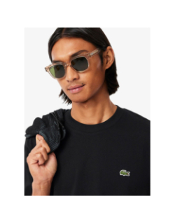 T-shirt en coton noir homme - Lacoste