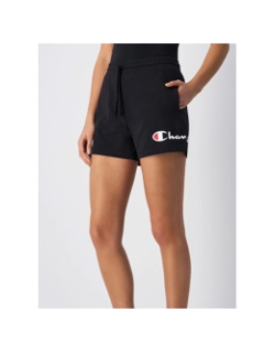 Short de sport à grand logo noir femme - Champion