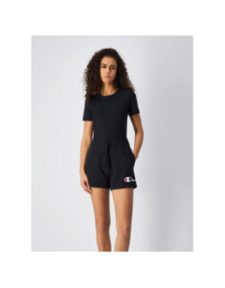 Short de sport à grand logo noir femme - Champion