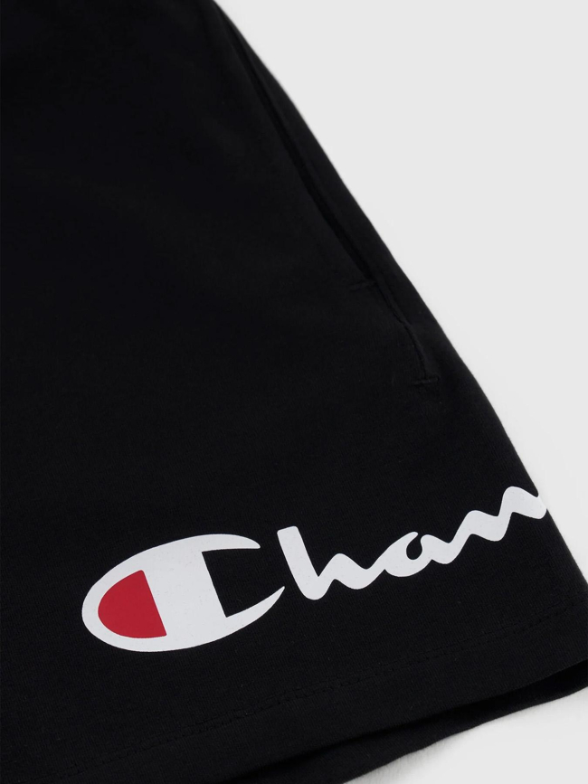 Short de sport à grand logo noir femme - Champion