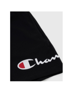 Short de sport à grand logo noir femme - Champion