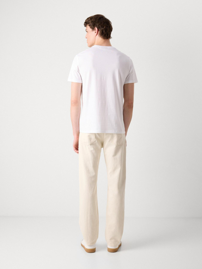 T-shirt à manches courtes badge blanc homme - Calvin Klein Jeans