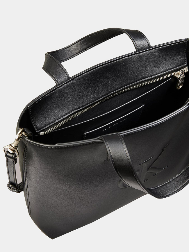 Sac à main sculpted mini tote noir femme - Calvin Klein