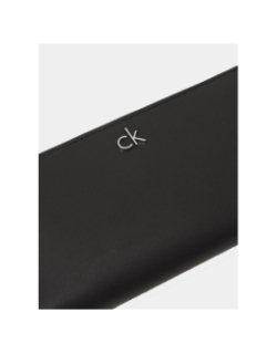 Portefeuille re-lock large zippé noir femme - Calvin Klein