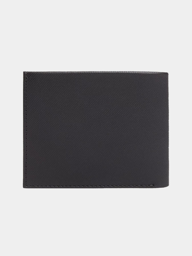Portefuille 3 volets en cuir texturé noir homme - Calvin Klein