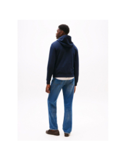 Sweat à capuche outline flag bleu nuit homme - Tommy Hilfiger