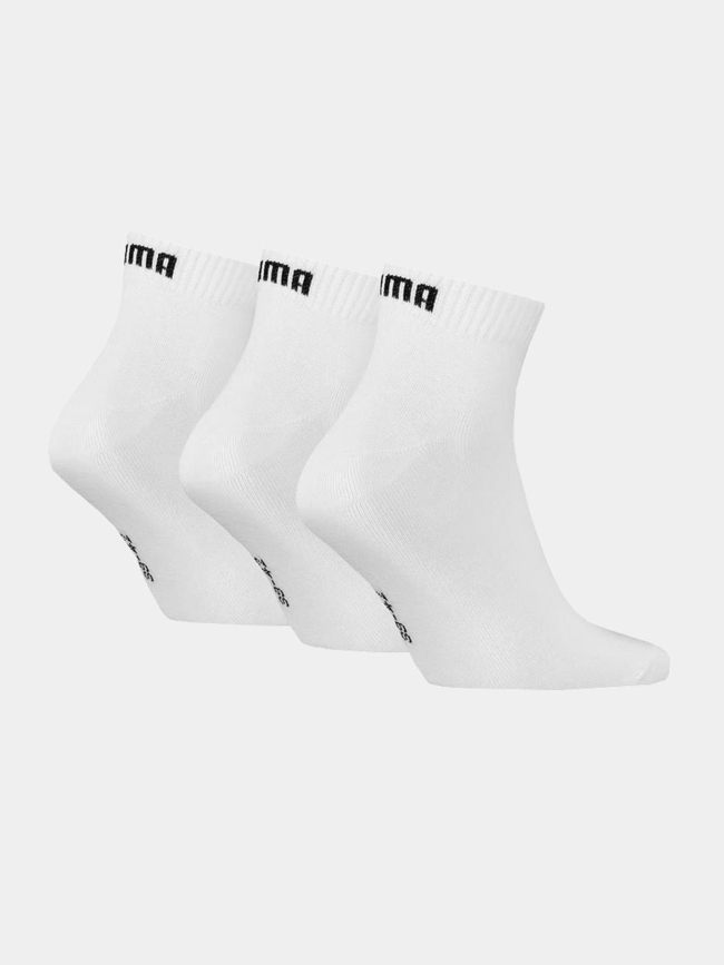 3 paires de chaussettes quarter plain blanc - Puma