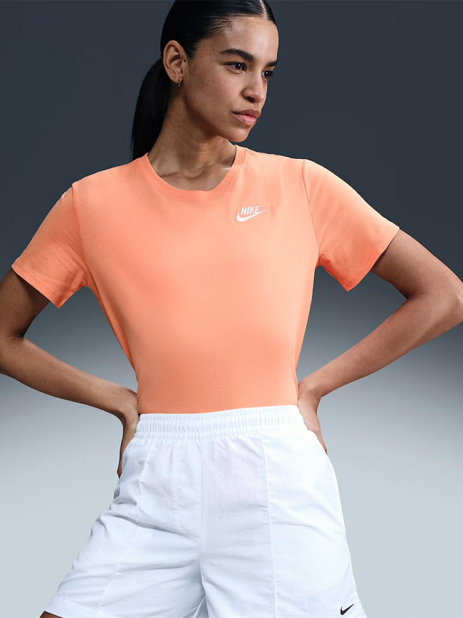 T-shirt nsw club apricot orange femme - Nike