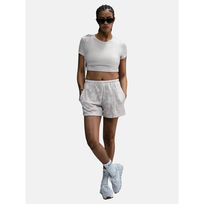 Short imprimé floral nsw chill beige femme - Nike