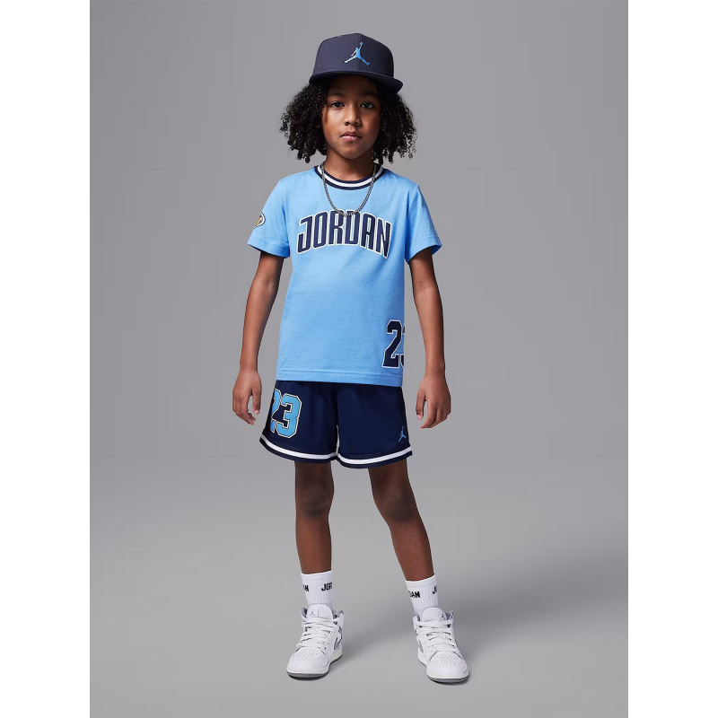 Ensemble t-shirt et short play off bleu bébé - Jordan