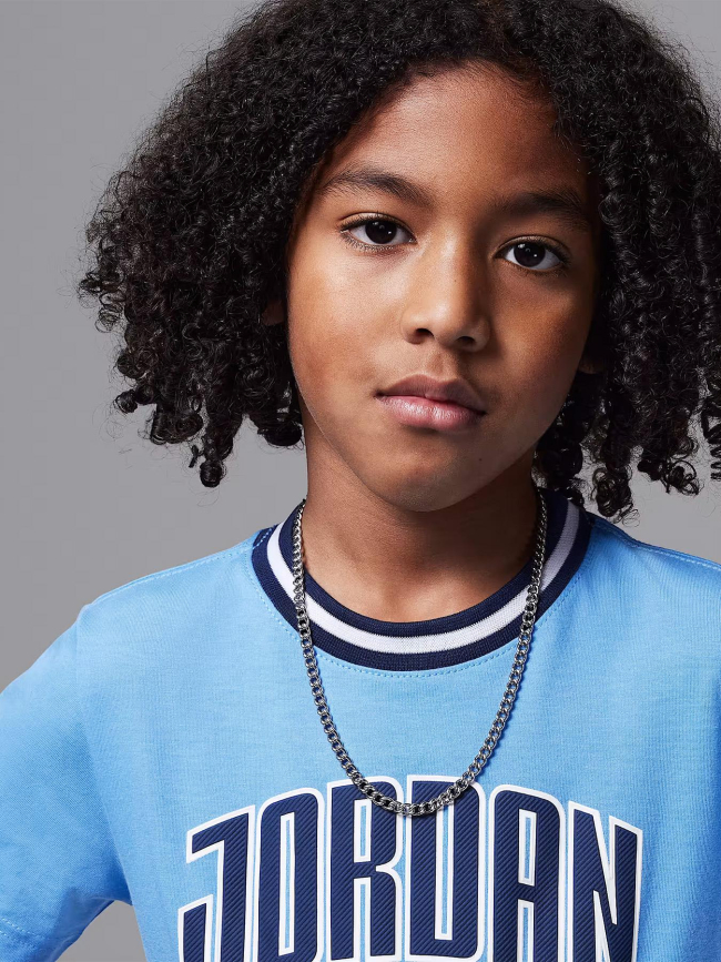 Ensemble t-shirt et short play off bleu bébé - Jordan