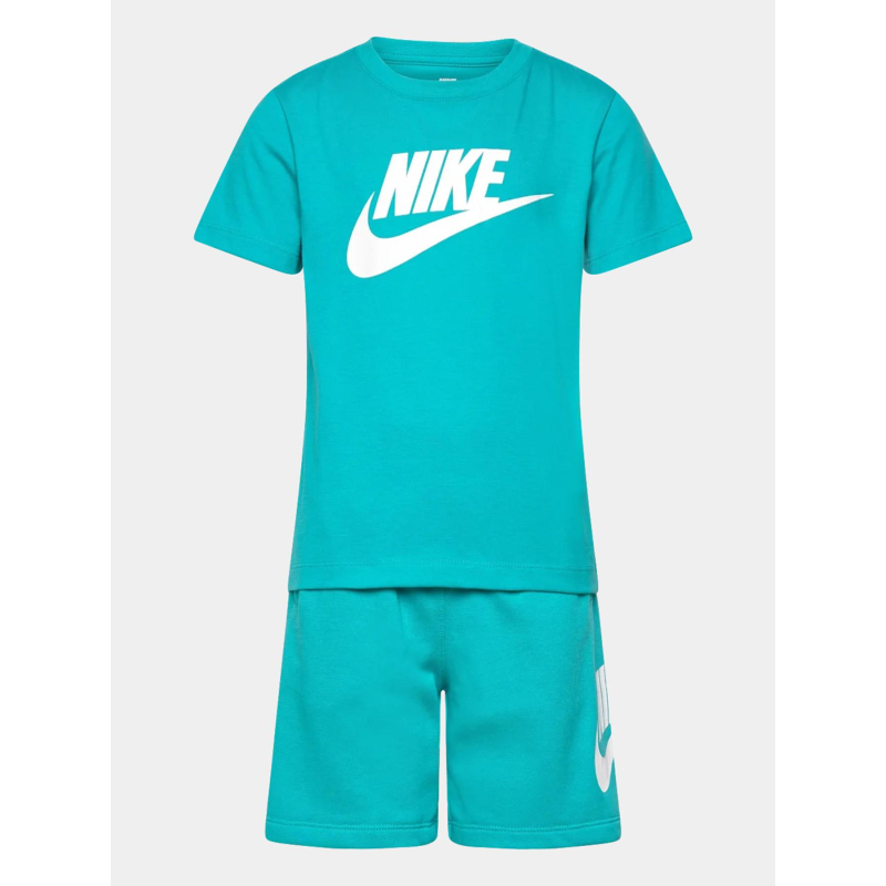 Ensemble t-shirt et short club turquoise bébé - Nike