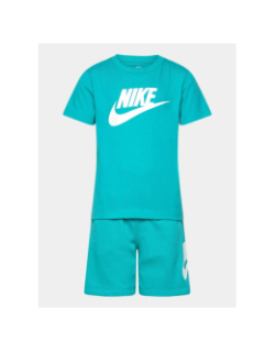 Ensemble t-shirt et short club turquoise bébé - Nike