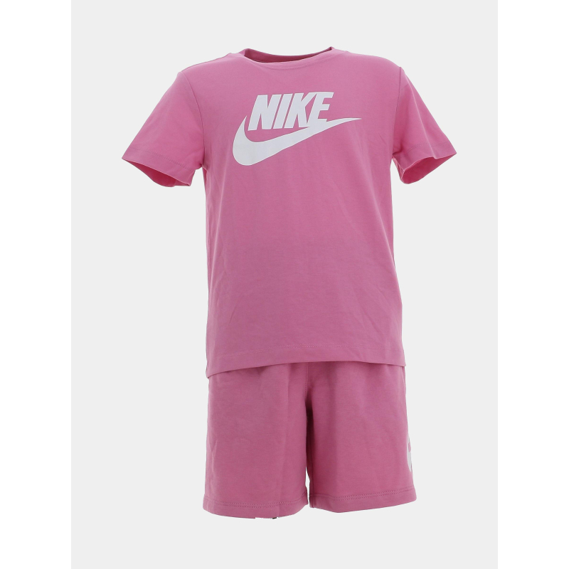 Ensemble t-shirt et short club rose bébé - Nike