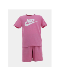 Ensemble t-shirt et short club rose bébé - Nike