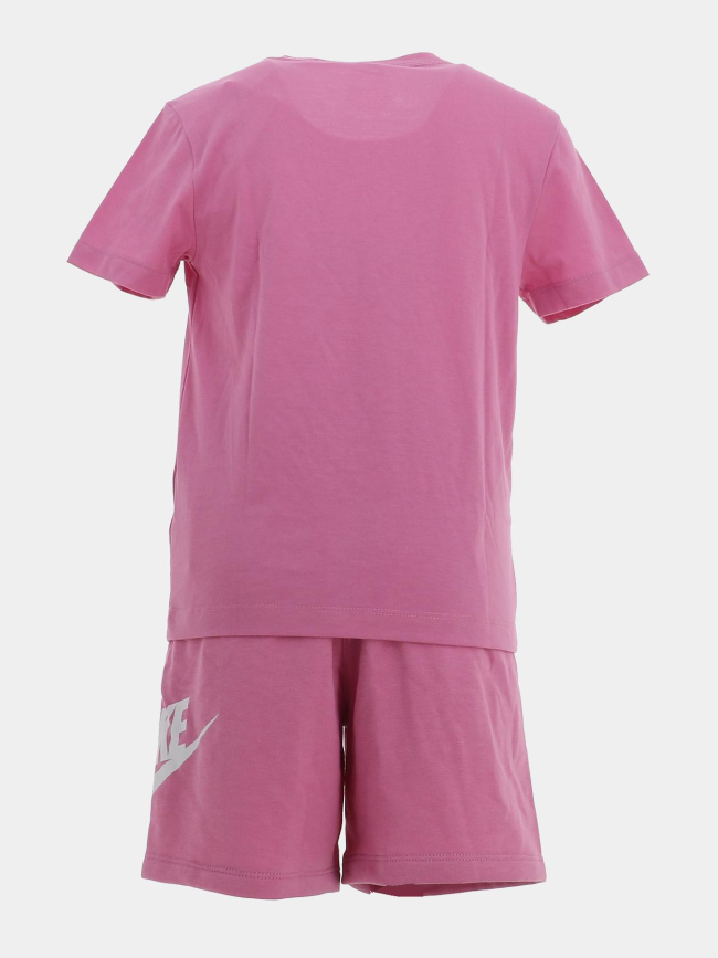 Ensemble t-shirt et short club rose bébé - Nike