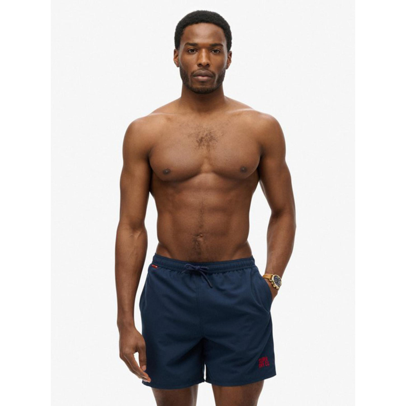 Short de bain essential bleu marine homme - Superdry