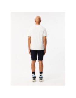 Bermuda chino slim fit coton stretch bleu marine homme - Lacoste