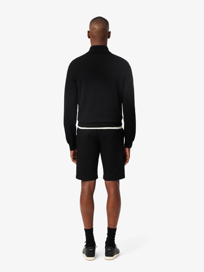 Bermuda chino slim fit coton stretch noir homme - Lacoste