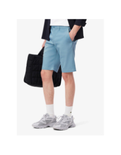 Bermuda chino slim fit en coton stretch bleu homme - Lacoste