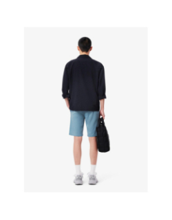 Bermuda chino slim fit en coton stretch bleu homme - Lacoste