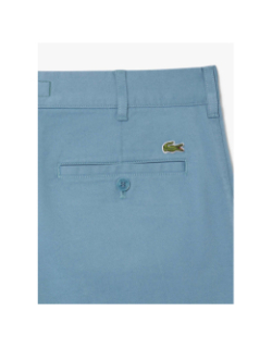Bermuda chino slim fit en coton stretch bleu homme - Lacoste