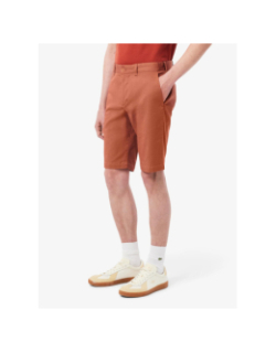 Bermuda chino slim fit coton stretch marron homme - Lacoste