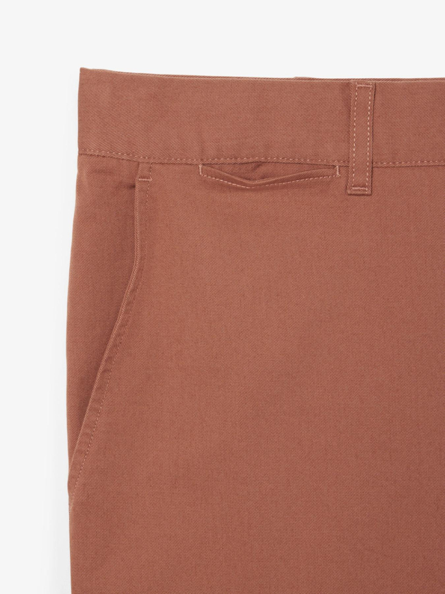 Bermuda chino slim fit coton stretch marron homme - Lacoste