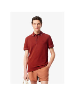 Polo en piqué stretch paris rouge homme - Lacoste