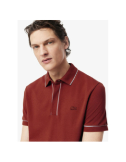 Polo en piqué stretch paris rouge homme - Lacoste
