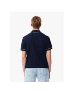 Polo en piqué stretch paris bleu marine homme - Lacoste