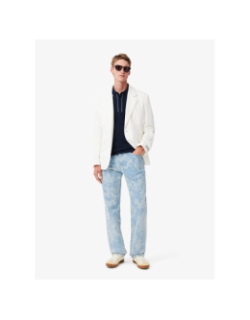 Polo en piqué stretch paris bleu marine homme - Lacoste