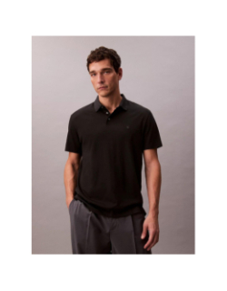 Polo supima chest noir homme - Calvin Klein