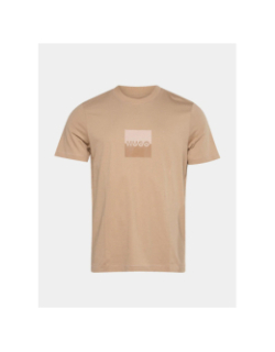 T-shirt duslit beige homme - Hugo