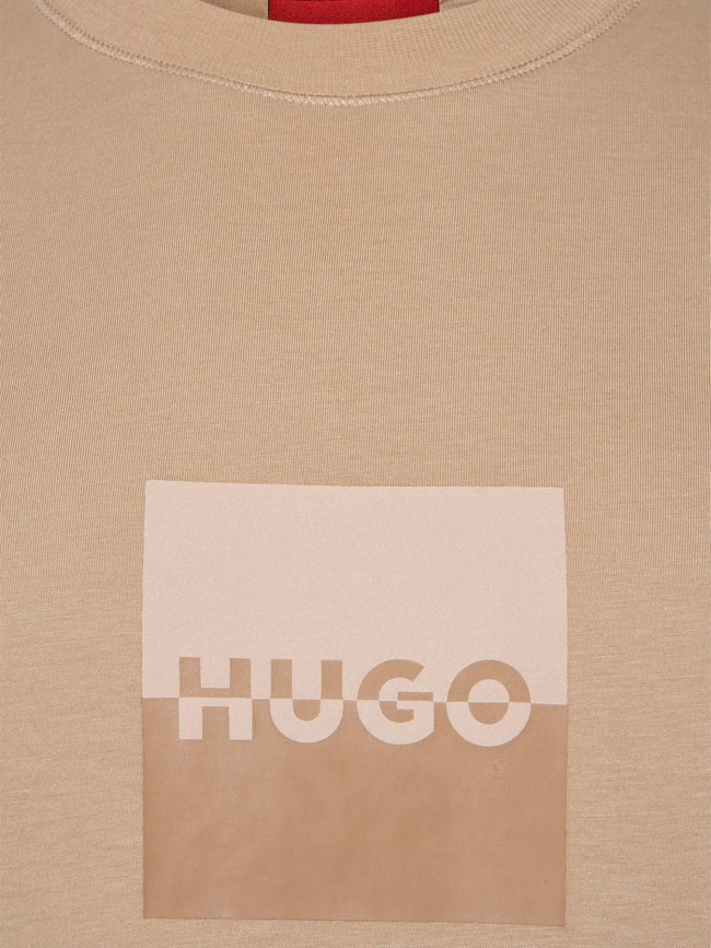 T-shirt duslit beige homme - Hugo