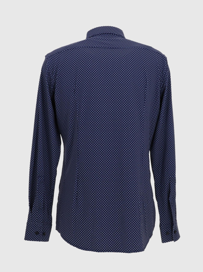 Chemise stretch à imprimé bleu marine homme - Hugo