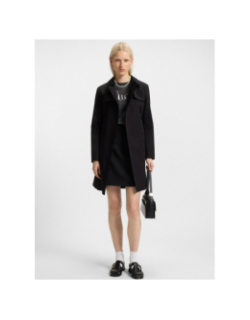 T-shirt logo ruban damacia gris anthracite femme - Hugo