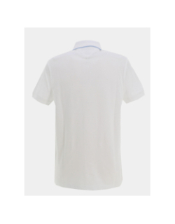 Polo uni regular seas placket blanc homme - Tommy Hilfiger