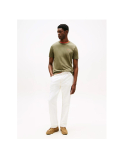 T-shirt logo hotel kaki homme - Tommy Hilfiger