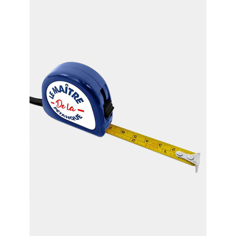 Double-mètre de pétanque bleu et blanc - STC