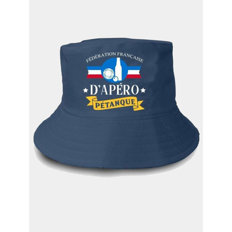 Bob fédération d'apéro pétanque bleu marine adulte - STC