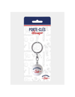 Porte clés pétanque club blanc - STC