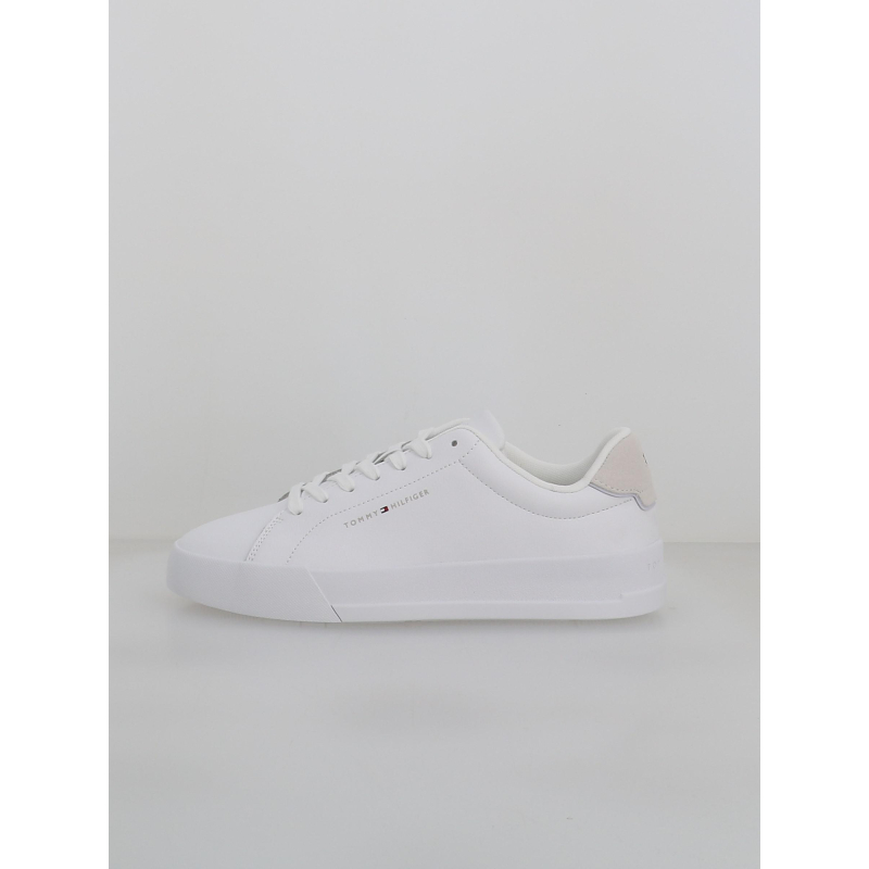 Baskets en cuir court detail blanc homme - Tommy Hilfiger