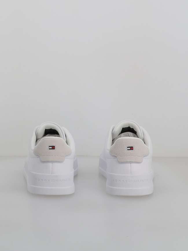 Baskets en cuir court detail blanc homme - Tommy Hilfiger