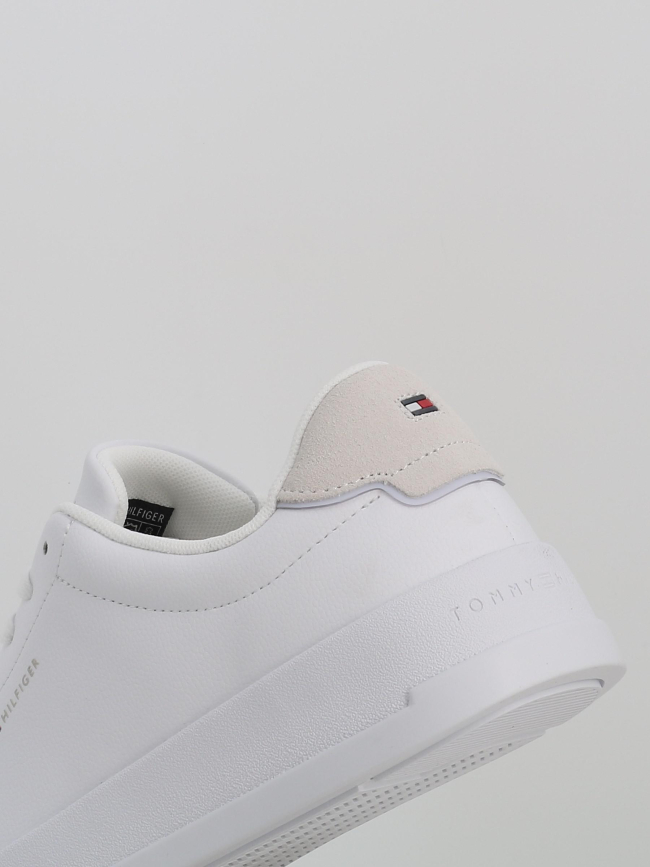 Baskets en cuir court detail blanc homme - Tommy Hilfiger