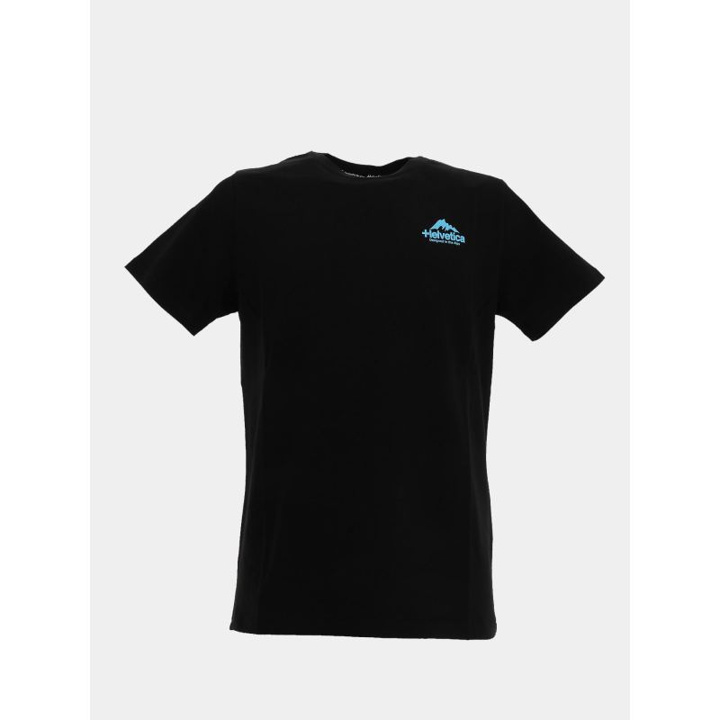 T-shirt à manches courtes union noir homme - Helvetica