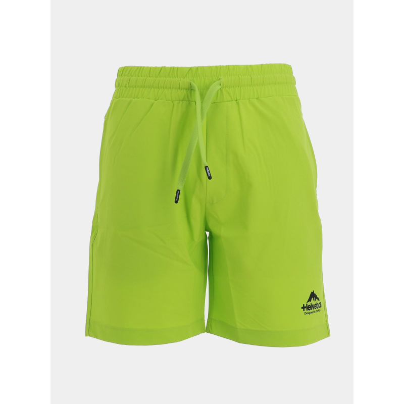 Short union vert fluo homme - Helvetica