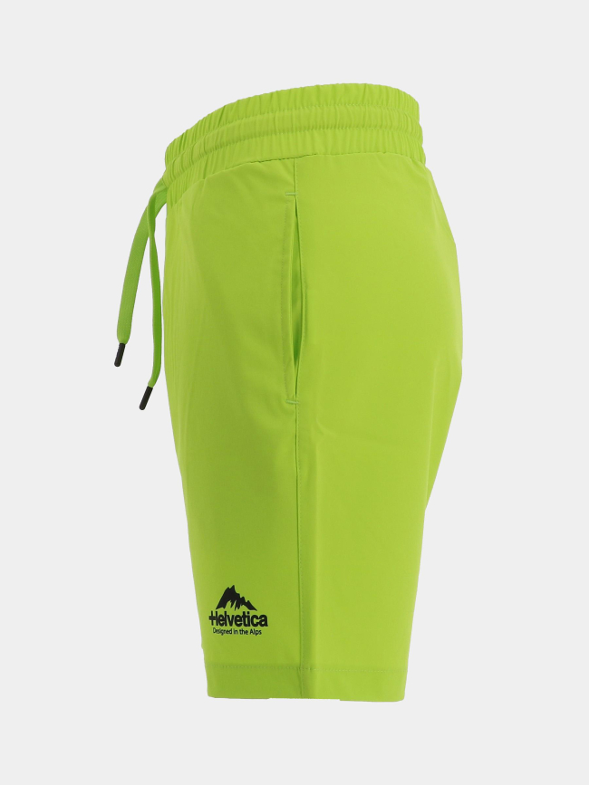 Short union vert fluo homme - Helvetica